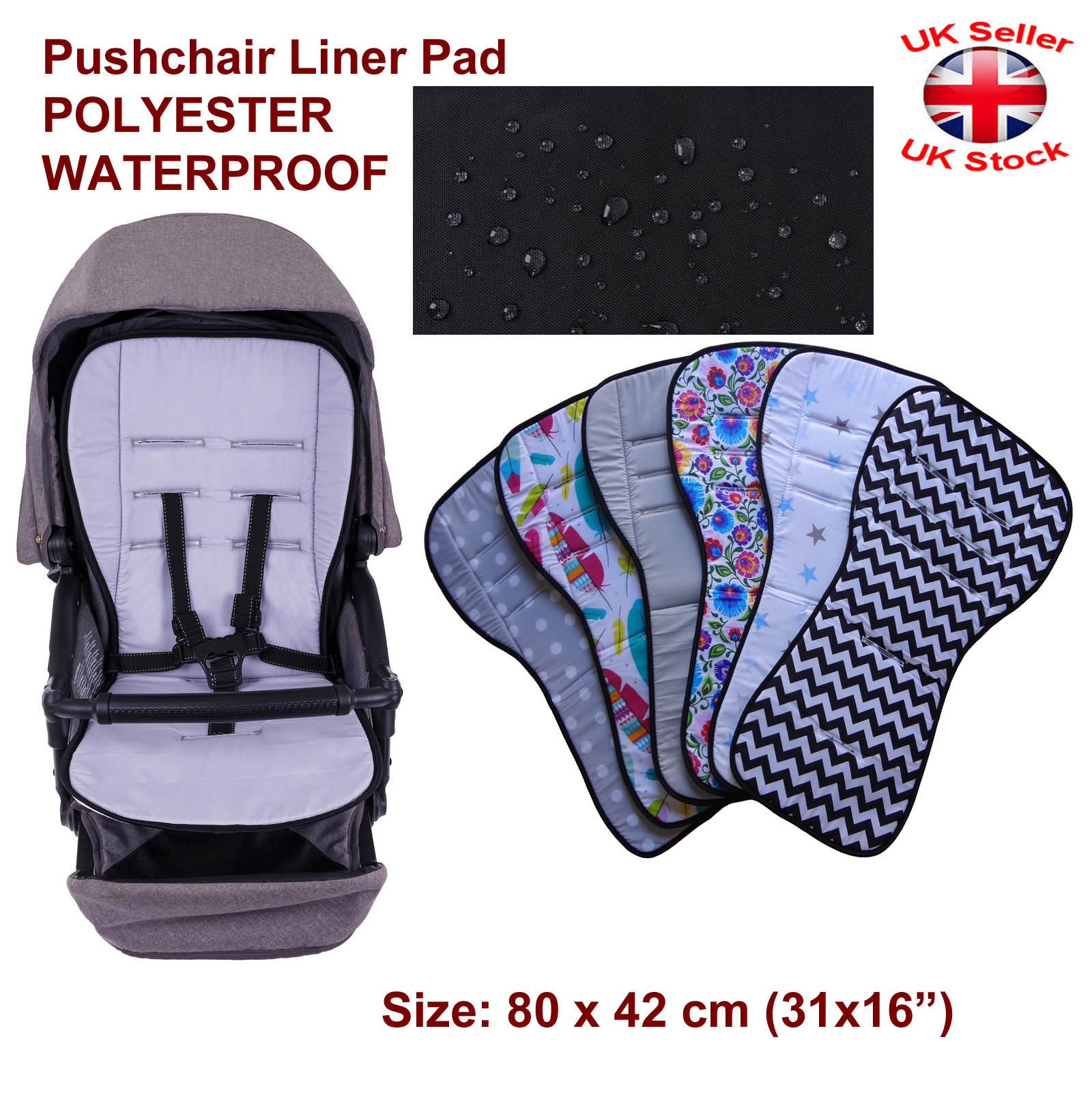 Waterproof Baby Stroller Footmuff Pushchair Pram Seat Cushion